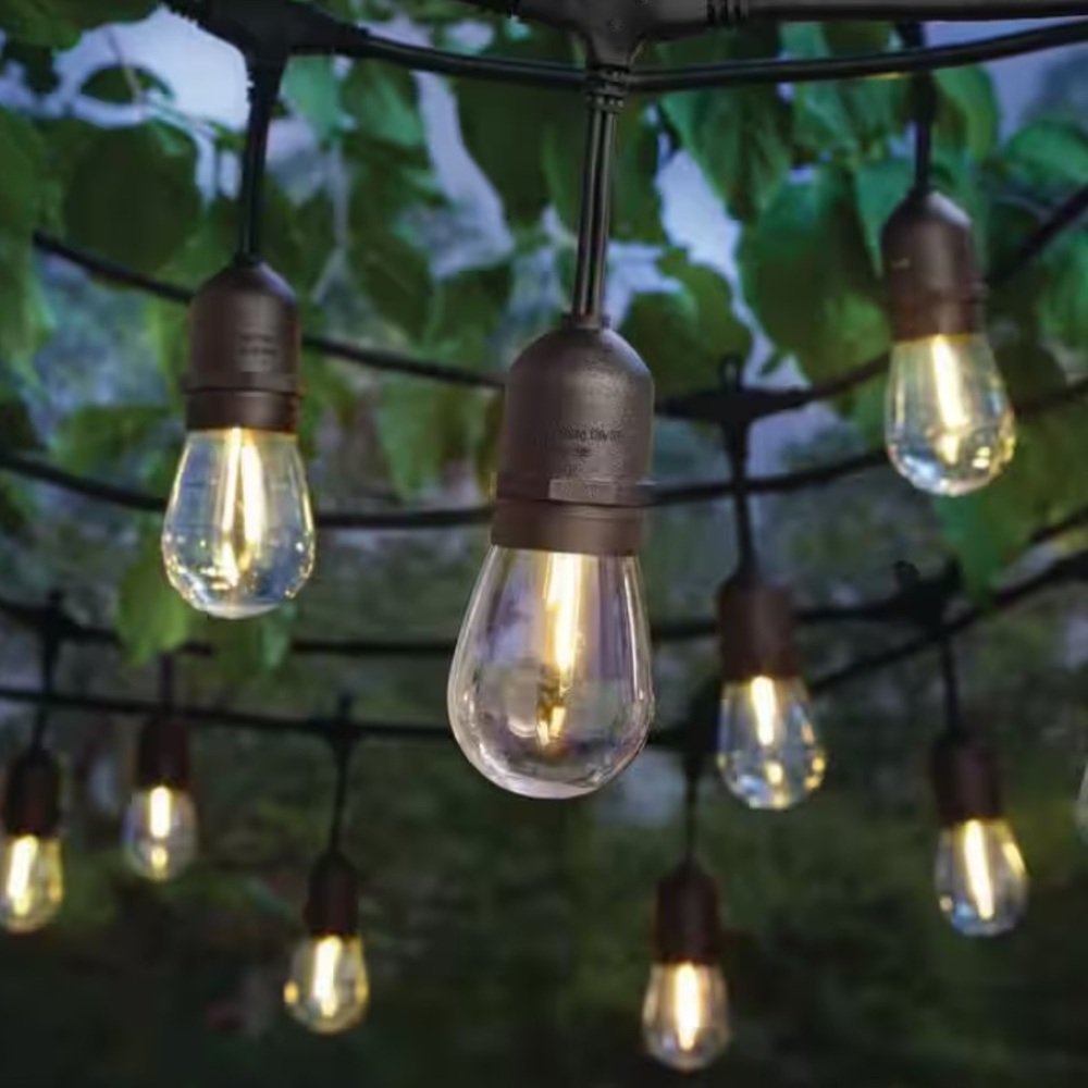 Hampton Bay Commercial Grade Black 48 Ft LED String Lights - Picture 7 of 9
